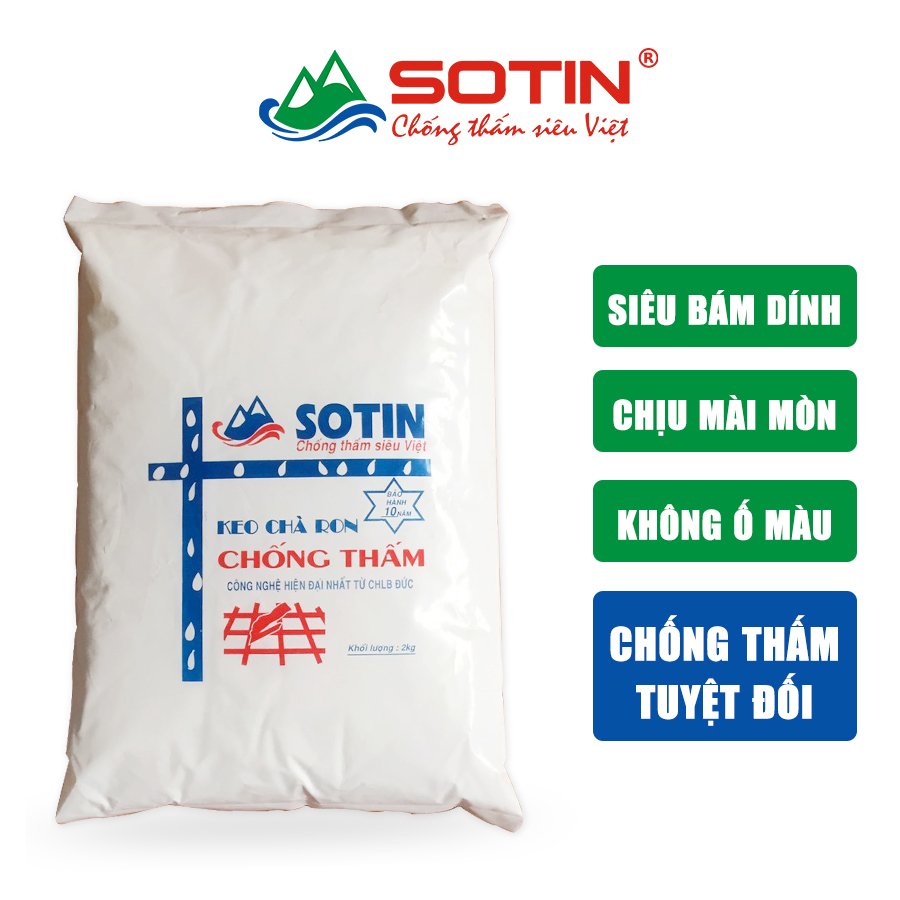 Keo chà ron chống thấm túi 2kg