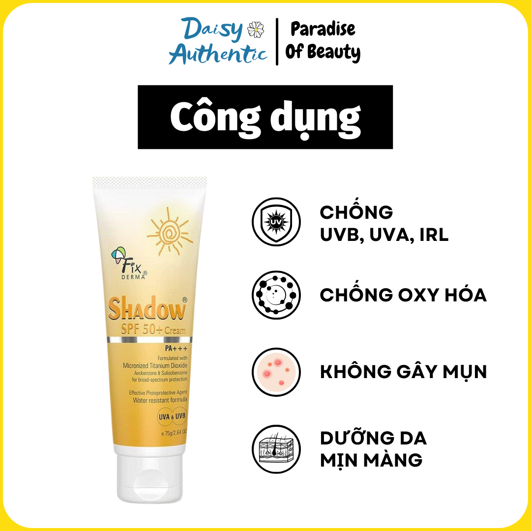 Kem chống nắng Fixderma Shadow SPF 50+ Cream