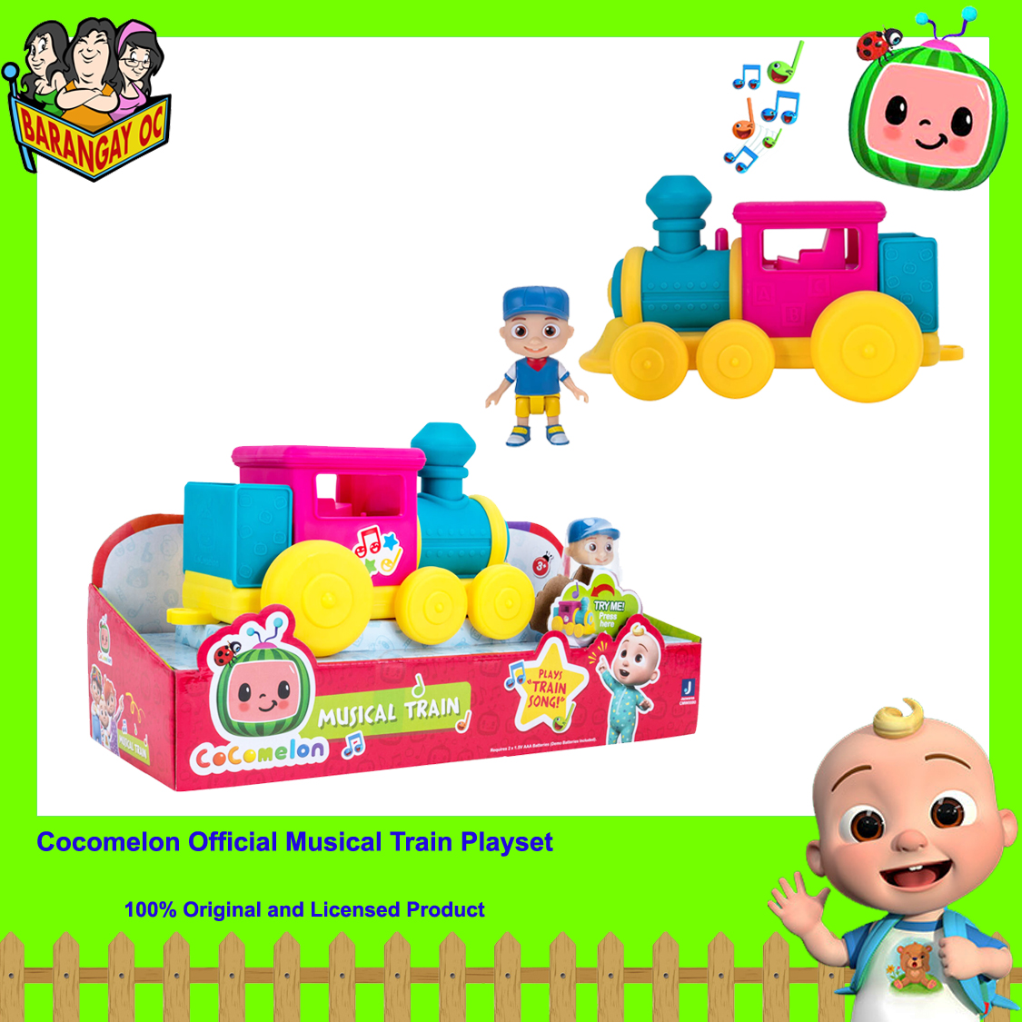 cocomelon train toy