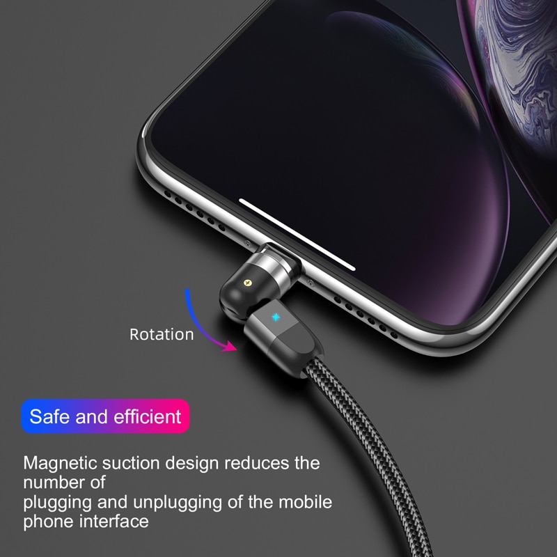 Lovebay 2M Magnetic USB Cable Micro usb Type C Charger Mobile Phone ...