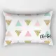 High quality beauty geometry letters pillow case rectangle bedroom pillow covers travel pillow cases cover size 50cm by 30cm. 