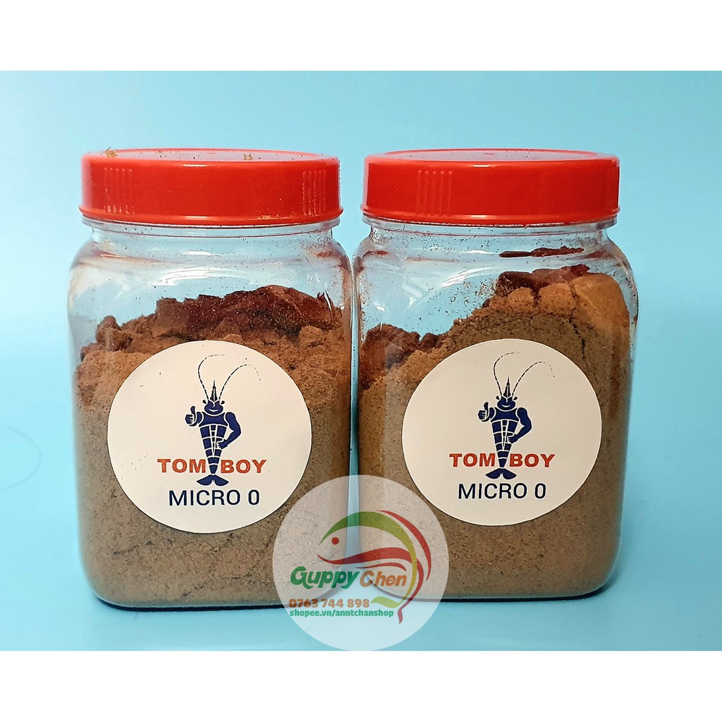 100gr cám hạt nổi micro 0 cho cá cảnh