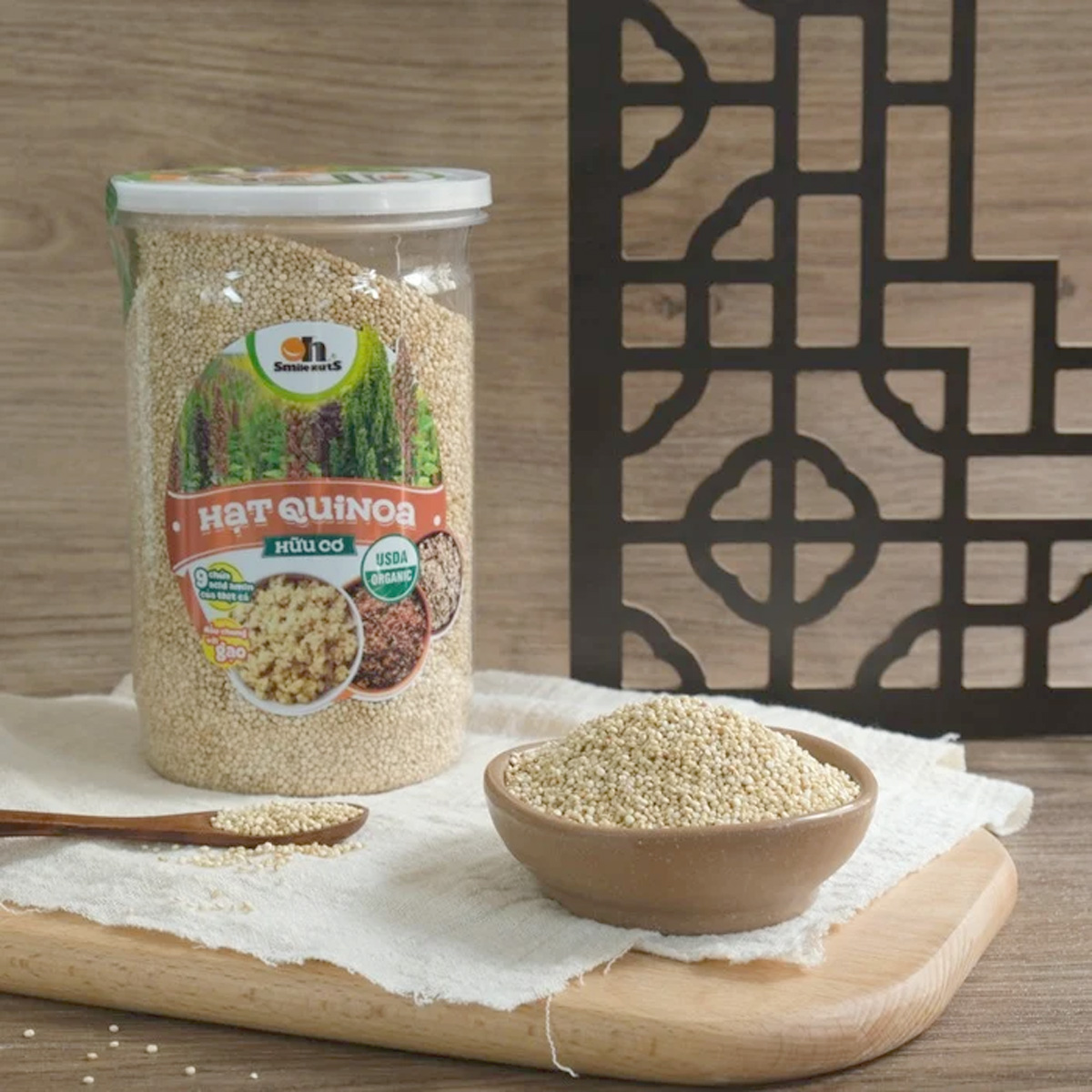 Hạt Quinoa (Diêm Mạch) trắng hộp 600g