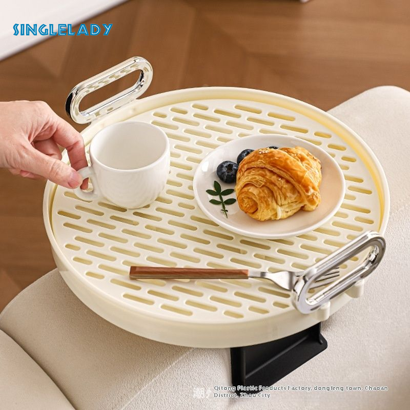 Sofa armrest tray Side table small coffee table Side cabinet coffee mini table shelf