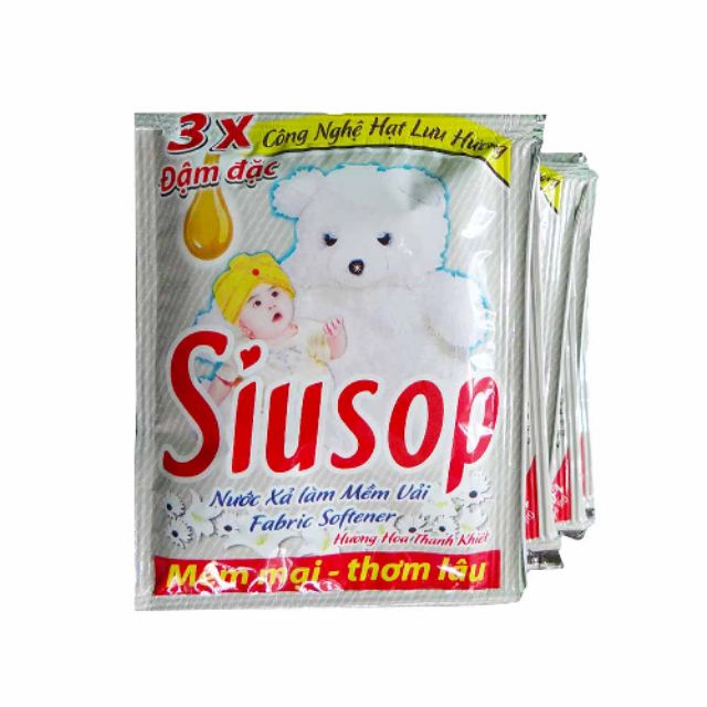 Dây 10 Gói Nước Xả Siusop 20ml/Gói - Trắng