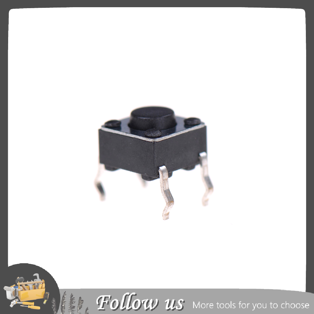【FUN】 Jettingbuy 100Pcs 6x6x4.5mm Panel PCB Momentary Tactile Tact Push Button Switch