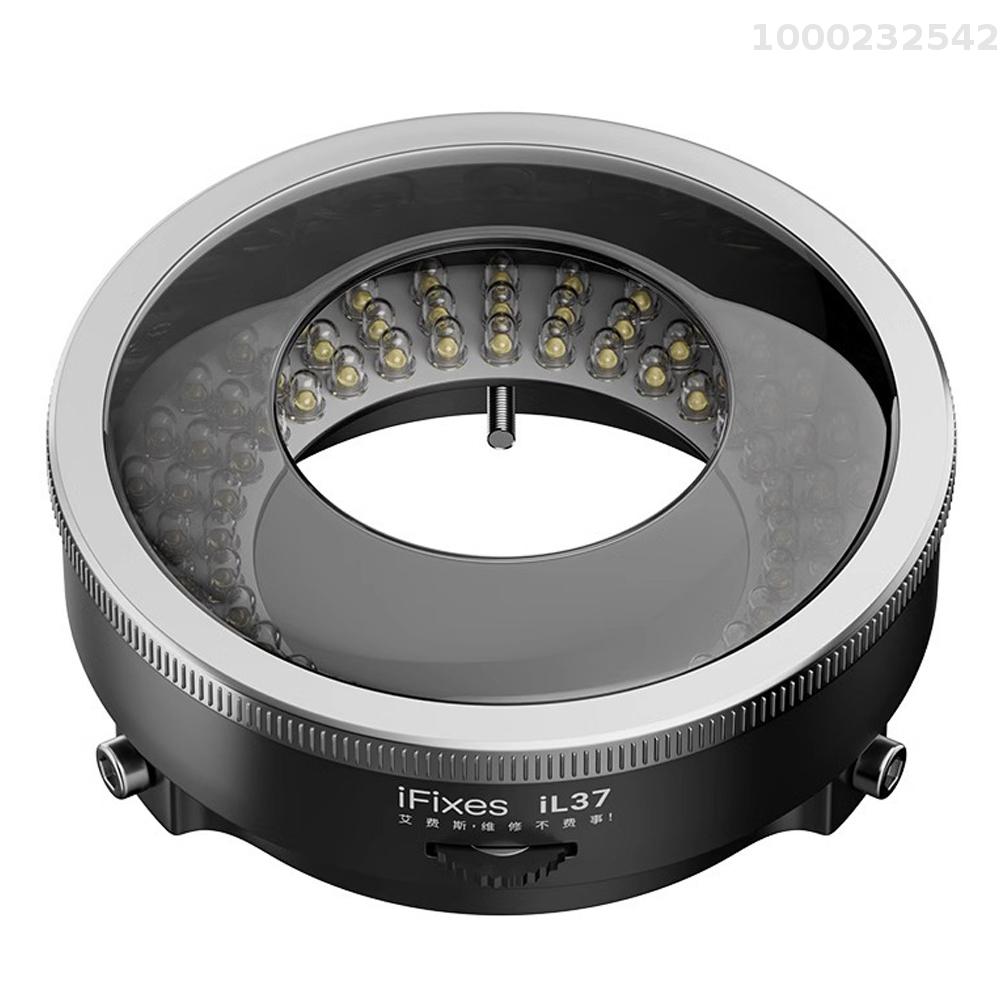 IFixes iL37 Microscope Polarized Optical System LED Illuminating Ring Light 96pcs LED Light Beads Microscope Glareproof Lights Source