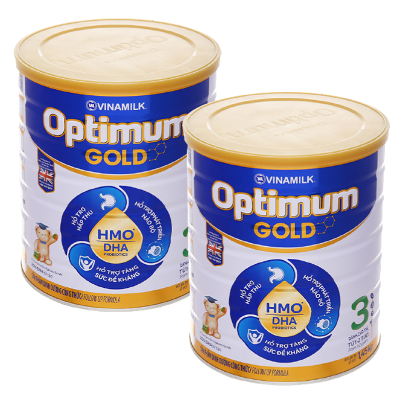 Sữa bột Optimum Gold 3 1450g (cho trẻ từ 1 - 2 tuổi) mẫu mới 9/2024