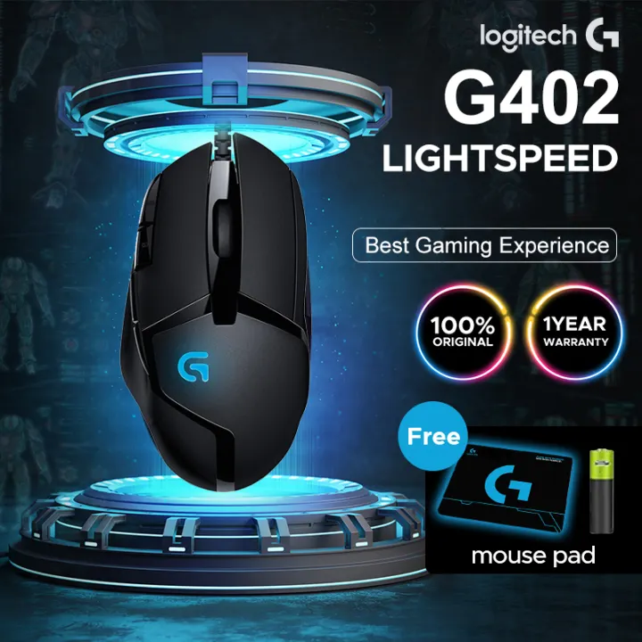 Logitech G402 Hyperion Fury Fps Gaming Mouse 4000 Dpi Wired Optical Mouse High Speed Gaming Mouse For Pc Laptop Lazada Singapore