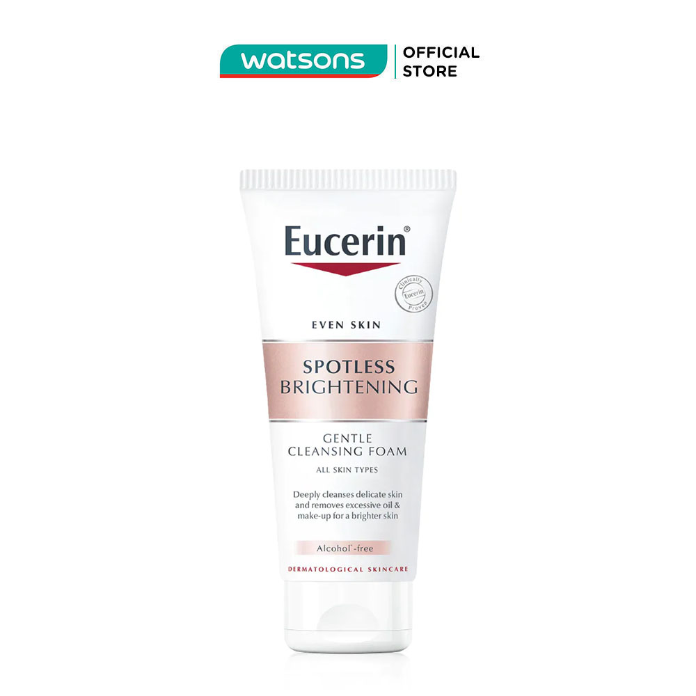 Sữa Rửa Mặt Eucerin Sáng Da Tạo Bọt Spotless Brightening Gentle Cleansing Foam 50g