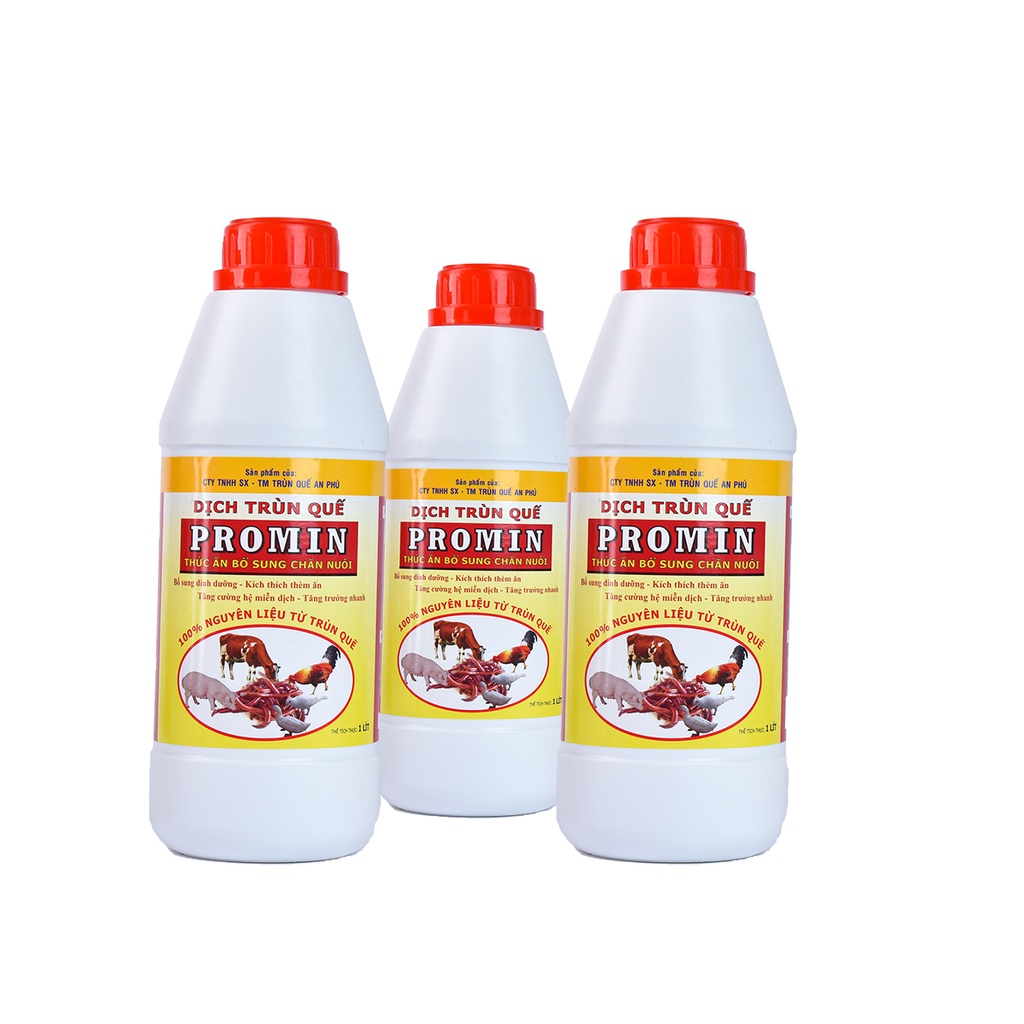 DỊCH TRÙN QUẾ PROMIN DÙNG CHO HEO CHAI 1 LIT