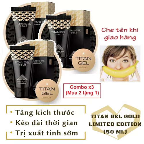 Combo 3 Chai Titan Kem Nga GOLD cao cấp phiên bản giới hạn thumbnail