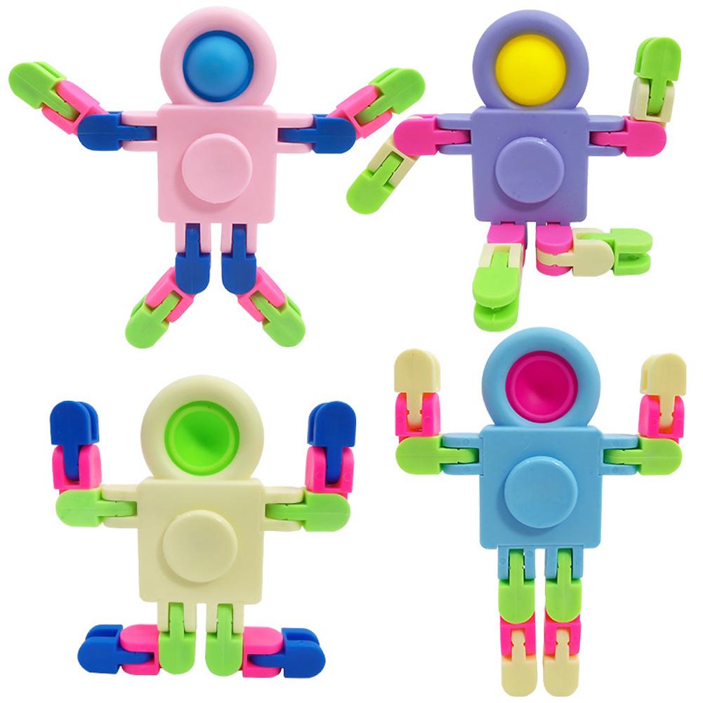 Astronaut Chain Fidget Spinner Transformer Blocks Mechanical Gyro Fat Brain Decompression Toy