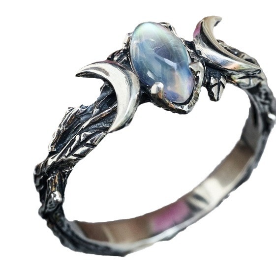 Moonlight Mysteries Celtic Triquetra Ring - Sterling Silver Trinity Knot Band, Narrow Goddess Symbol Ring, Sizes 4-15 - View #8