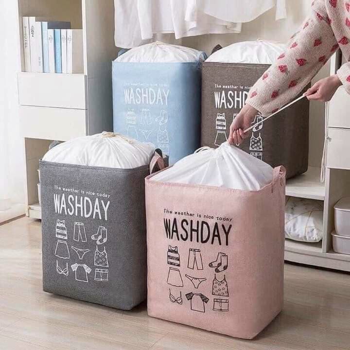 Túi Đựng Chăn Khung Sắt,Giỏ Đựng Quần Áo Đa Năng