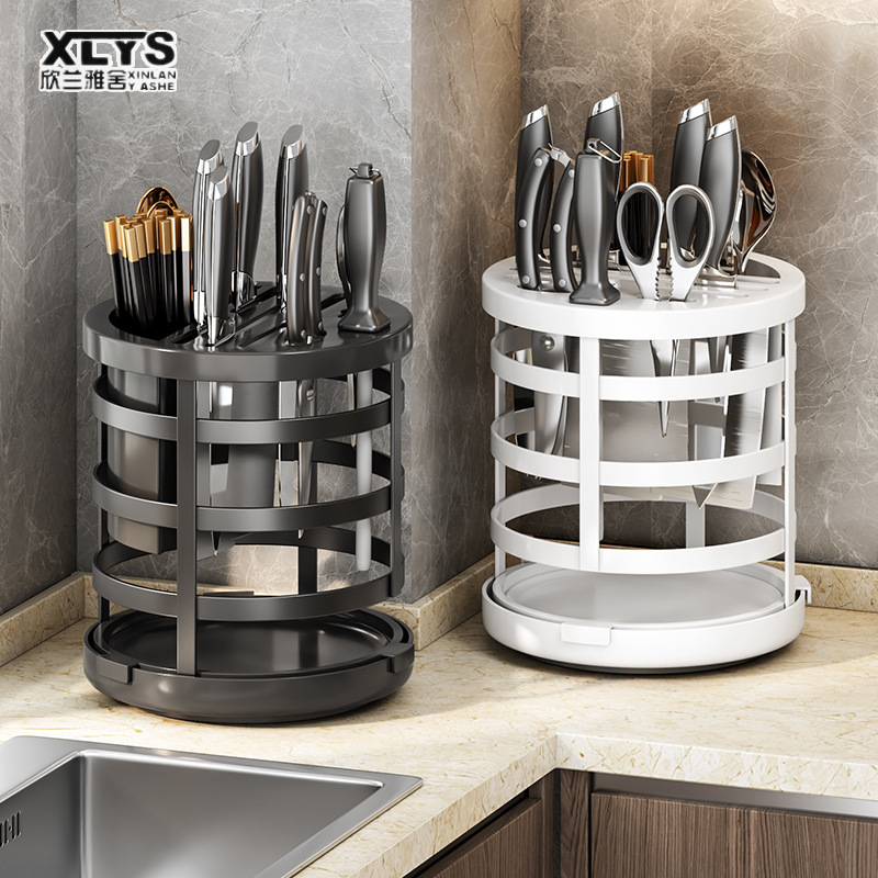 Rotary tool rest household kitchen kitchen utensils stainless steel storage rack table multifunctional drain rack