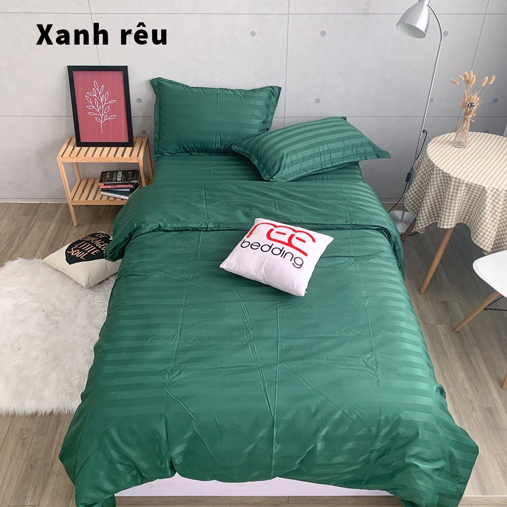 Bộ chăn ga gối chần bông kèm vỏ ôm ree bedding cotton 3f khách sạn cf197