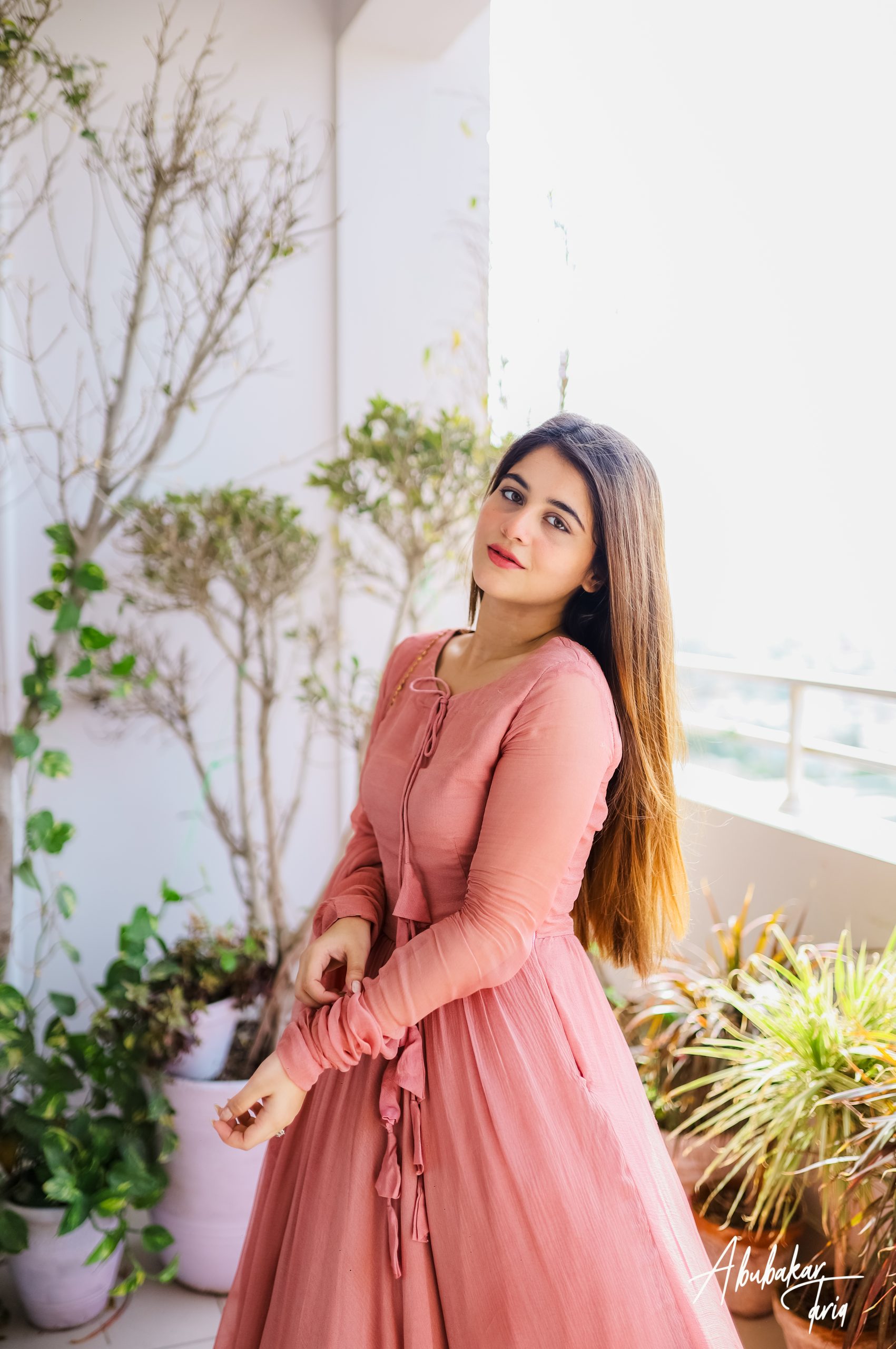 Stithced Stylish Long Frock for Women with Fancy Flair 3-Piece(Maxi+Trouser+Dupatta) - Party Wear Frocks for Women| Eid Collection For Women and Girls|Wedding Wear Dress For Girls (Top Trending Dress By Firangi). 