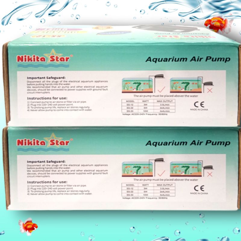 Aerator Airpump Udara 1 Lubang  NIKITA STAR SS 12