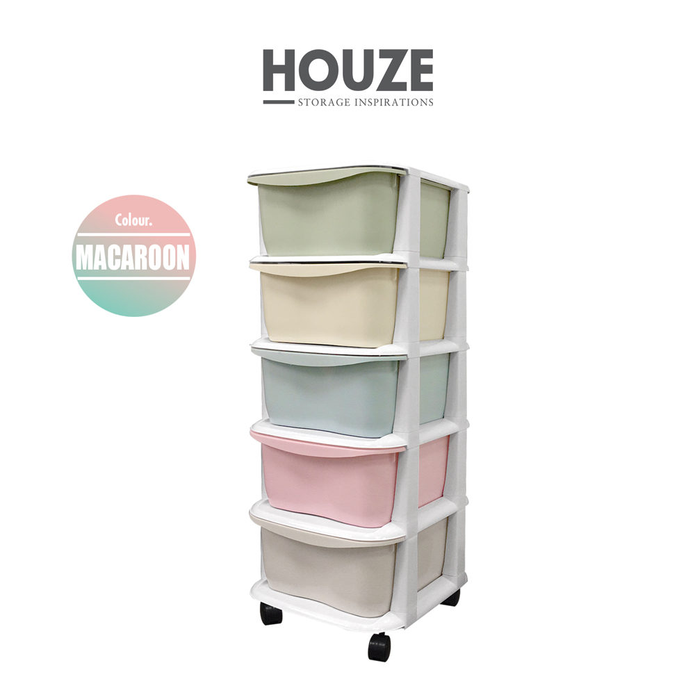 HOUZE - LIFE 5 Tier 'Apple' Knock Down Cabinet