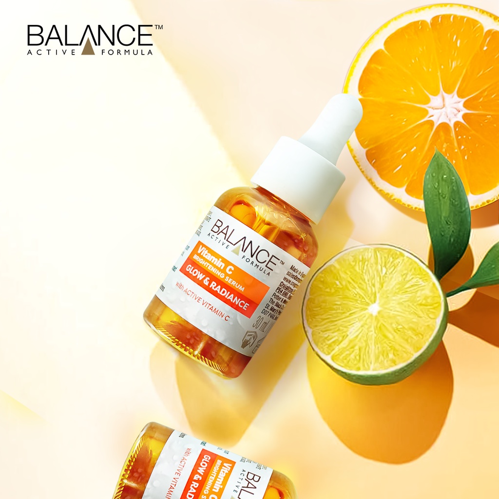 Serum sáng da mờ thâm sau mụn Vitamin C Balance Active Formula 30ml