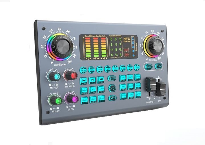 Soundcard âm thanh C100 Chuyên Thu Âm, Hát Karaoke, Livetream hỗ trợ mic 48v