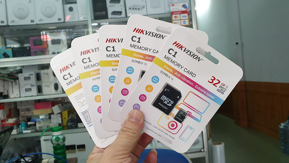 Thẻ nhớ Micro SD Hikvision 32GB 64GB 128GB Class 10 tốc độ 92MB/s - TRANGIATELECOM