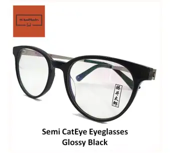 semi round eyeglass frames