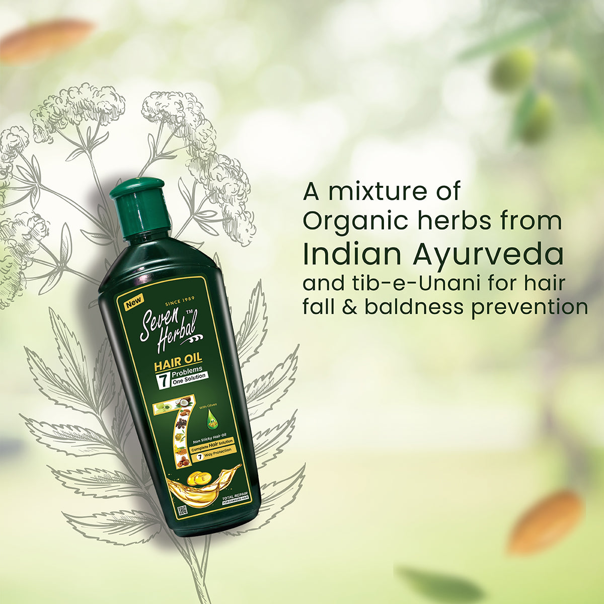 Seven Herbal Hair Oil - 100ml