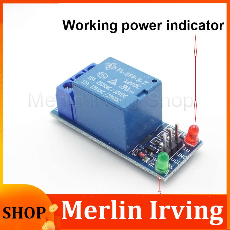 Merlin Irving Shop 1ch 2ch 4ch 8ch DC 5V 12V Relay Module Board With Optocoupler Relay Output Module For Arduino 1 2 4 8 way PLC Automation