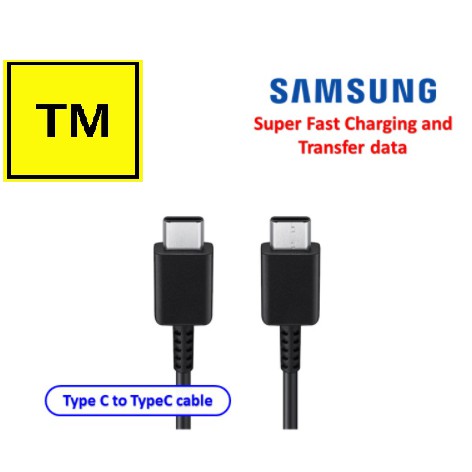 [Chính hãng] Dây sạc Samsung type-C to type-C (2 đầu type C) - bảo hành 12 tháng
