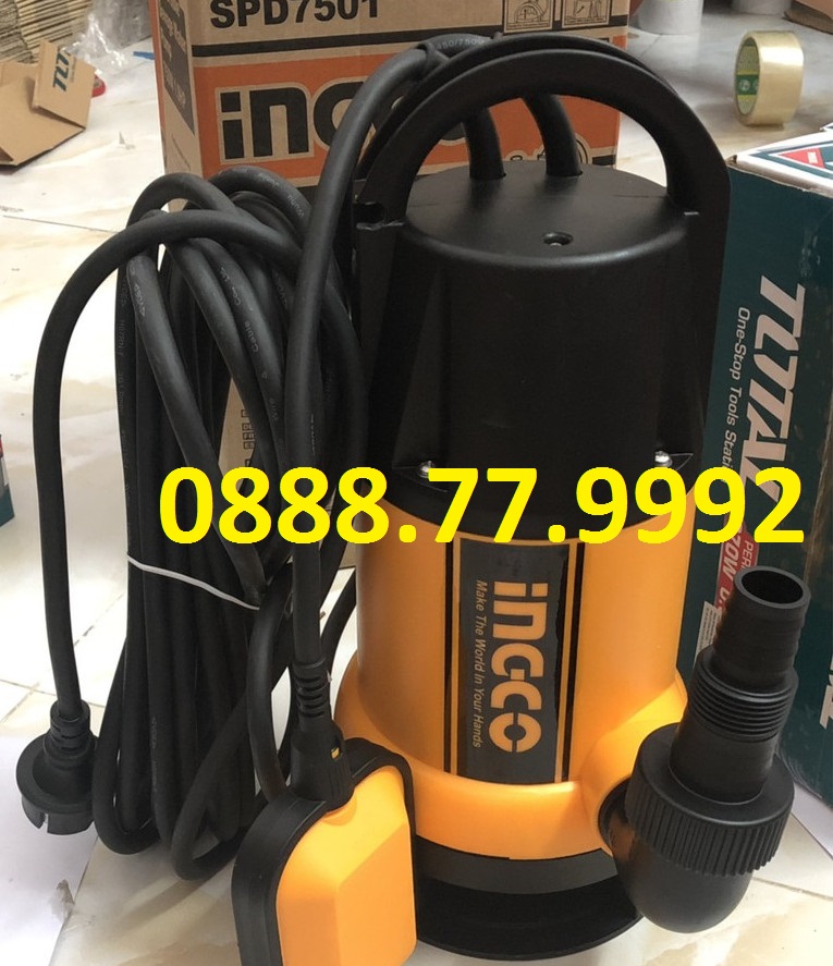 Máy bơm chìm nước thải hiệu Ingco SPD7501