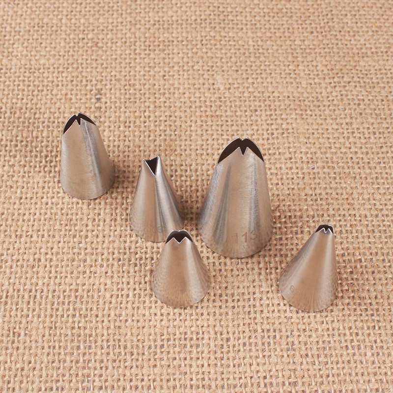 Bộ 5 Đuôi Bắt Bông Kem Hình Chiếc Lá
