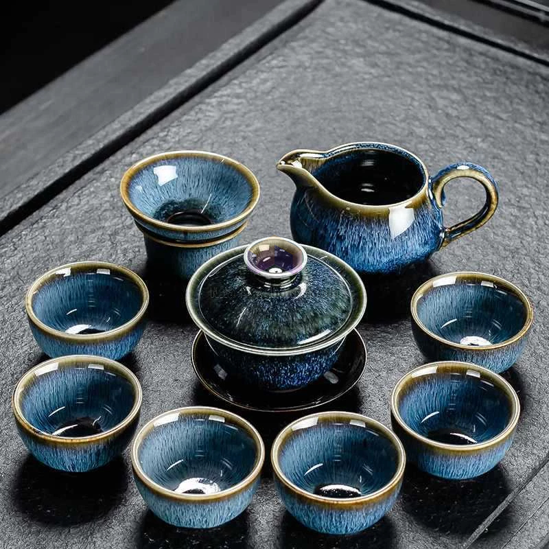 Bộ ấm chén pha trà phong cách trung hoa cao cấp