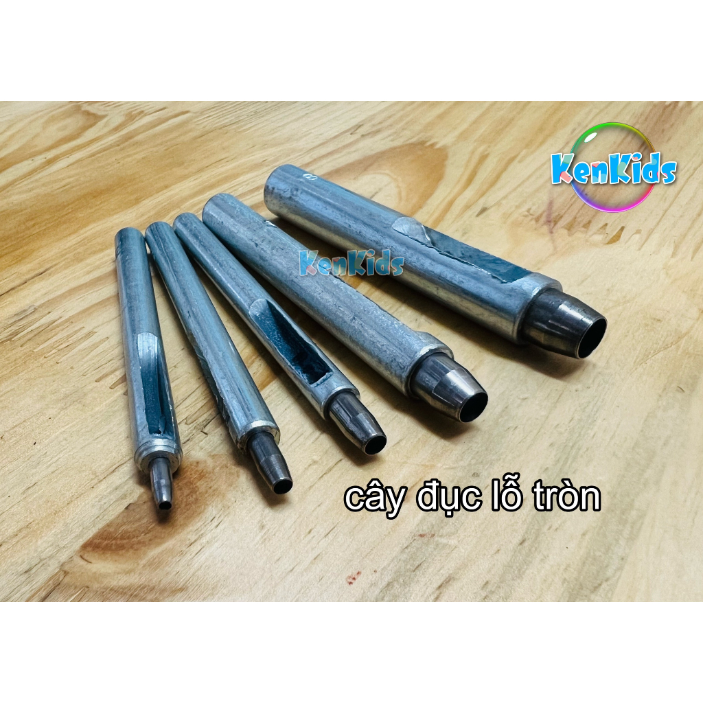 Đục lỗ tròn / Dụng cụ đục lỗ tròn siêu bén (đục lỗ dây nịt, da, vải, ...) - (2mm đến 30mm) - 1 cây