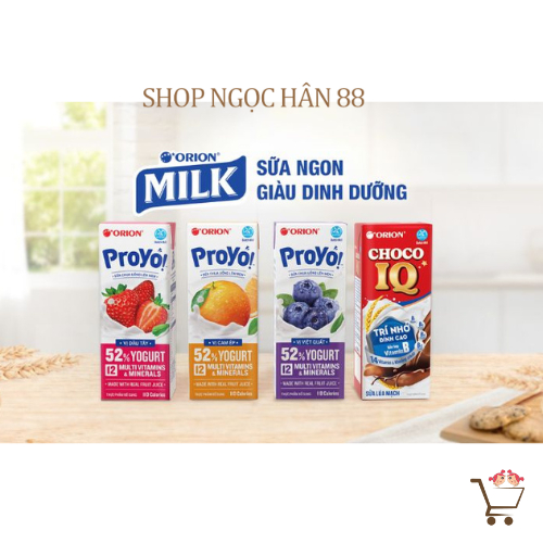 [NEW] Lốc 4 Hộp Sữa ORION ProYo và Choco IQ 180ml