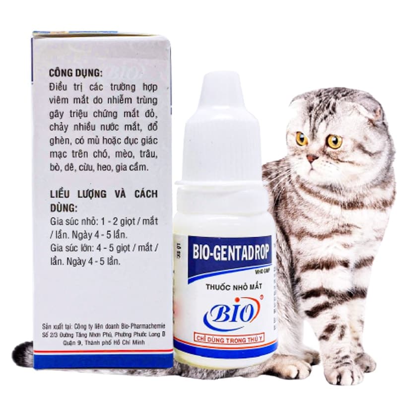 Nhỏ Mắt Chó Mèo Bio Genta Drop 10ml