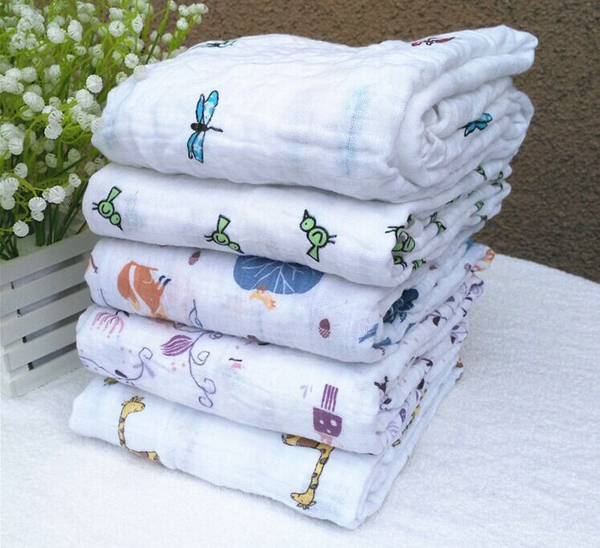 Khăn tắm cuộn Muslin cotton 100x120cm
