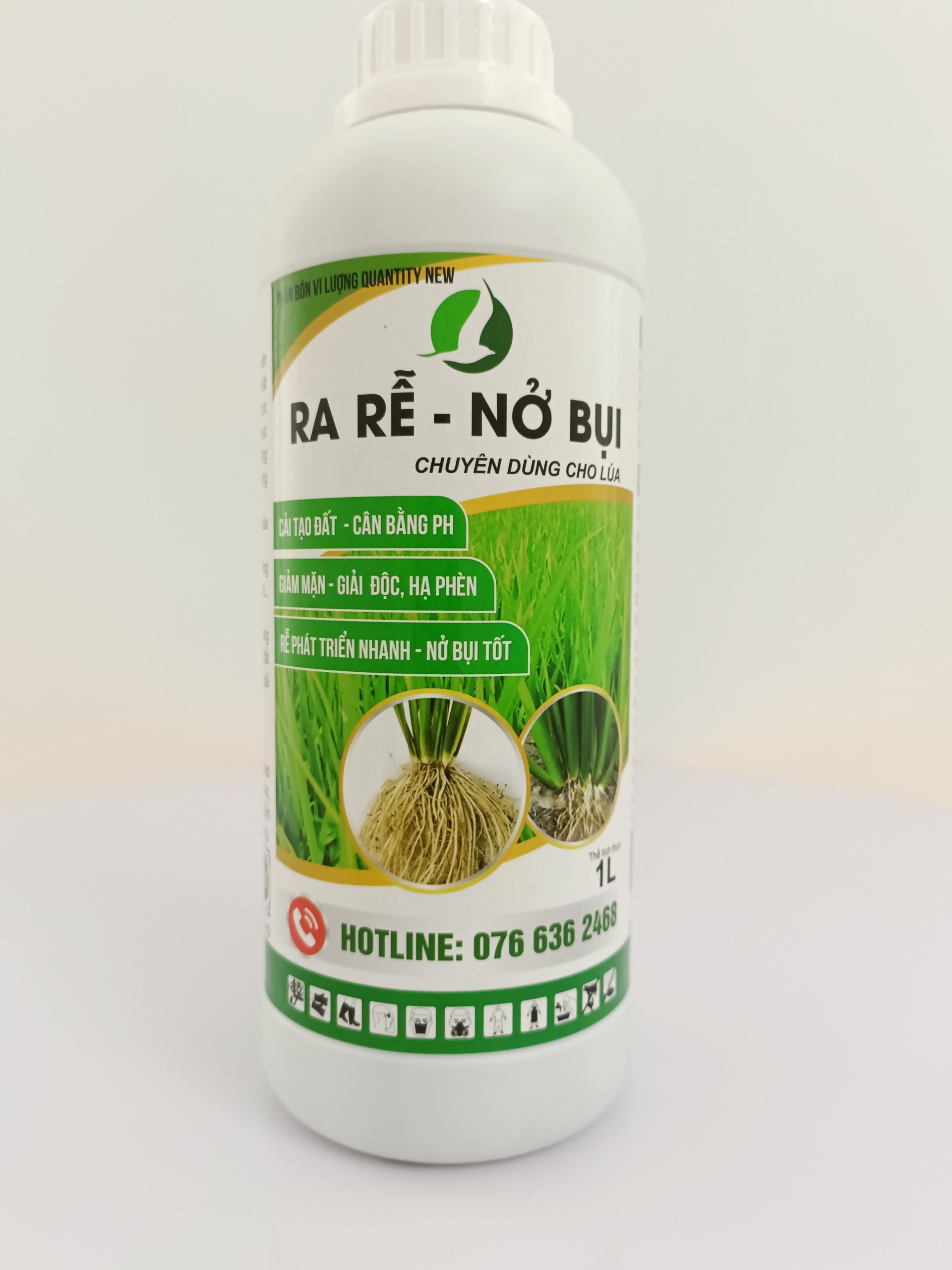 , ra rễ nở bụi chai 1l, nở bụi, cứng cây xanh lá, hạn chế sâu bệnh, hạ phèn