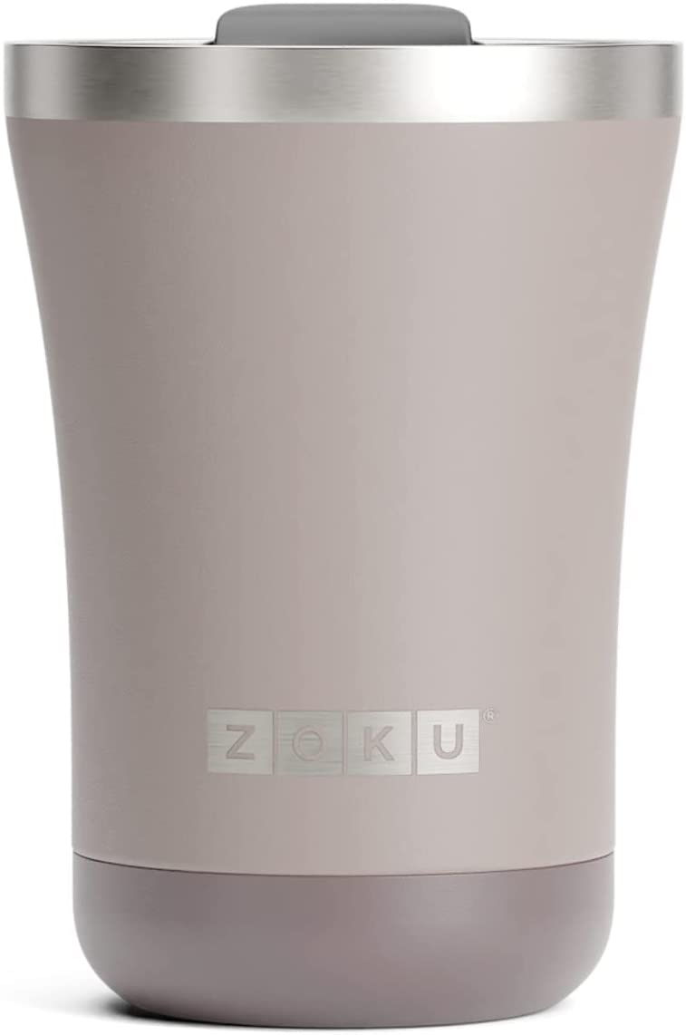 Zoku 12oz 3-in-1 Stainless Steel Tumbler Powder Coated White