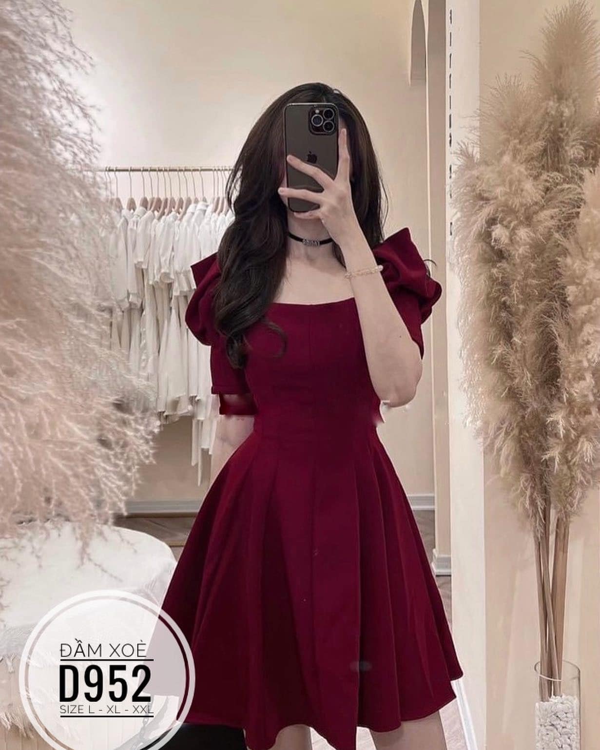 ĐẦM BIGSIZE NHÚN TÀ CHỮ A ĐI TIỆC (L-2XL)