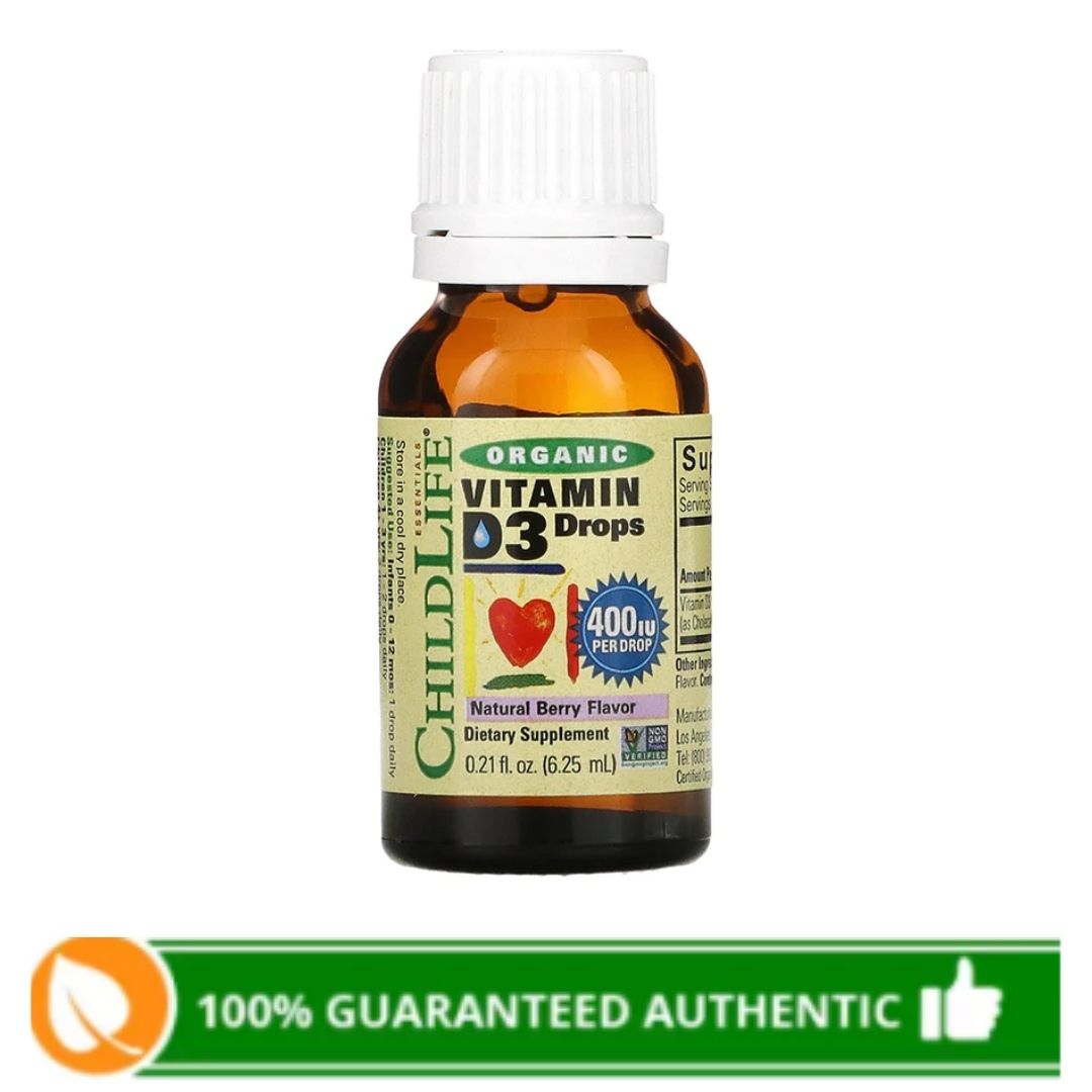 Child Life Organic Vitamin D3 Drops Berry Flavor 0.21oz Lazada PH