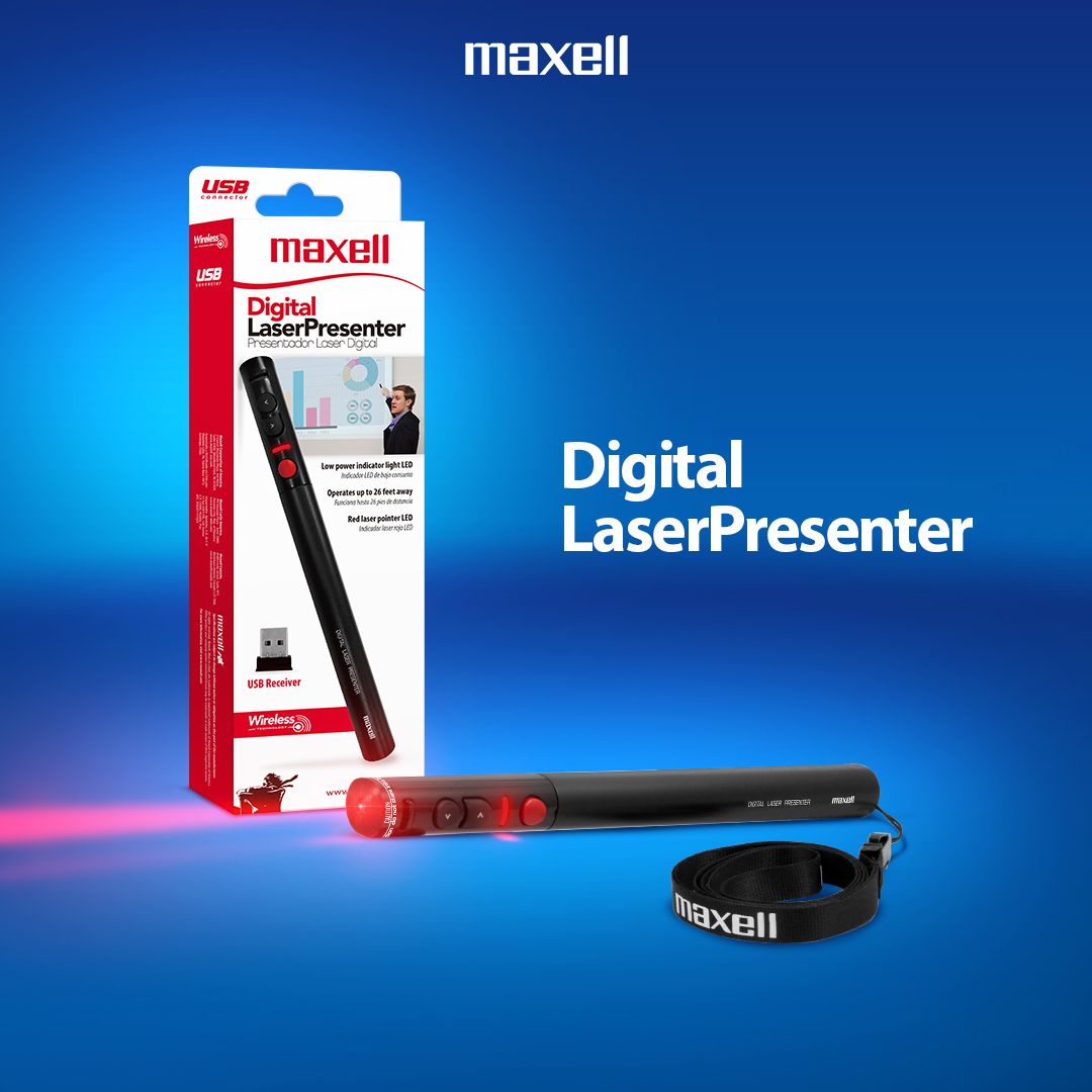 Maxell Wireless Presenter with Laser Pointer