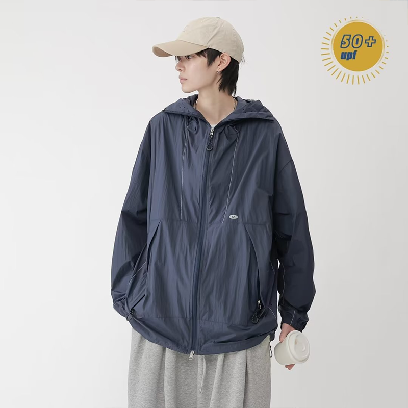 SINRANSINYA丨Men's sunscreen clothing - UPF50+ sunscreen for outdoor wear Uv resistant zip-up sports coat Lightweight stylish skin top