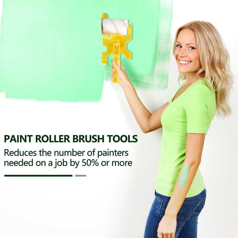 6Pcs Paint Edger Roller Brush Tools Portable Clean-Cut Brush for Home Wall Ceilings
