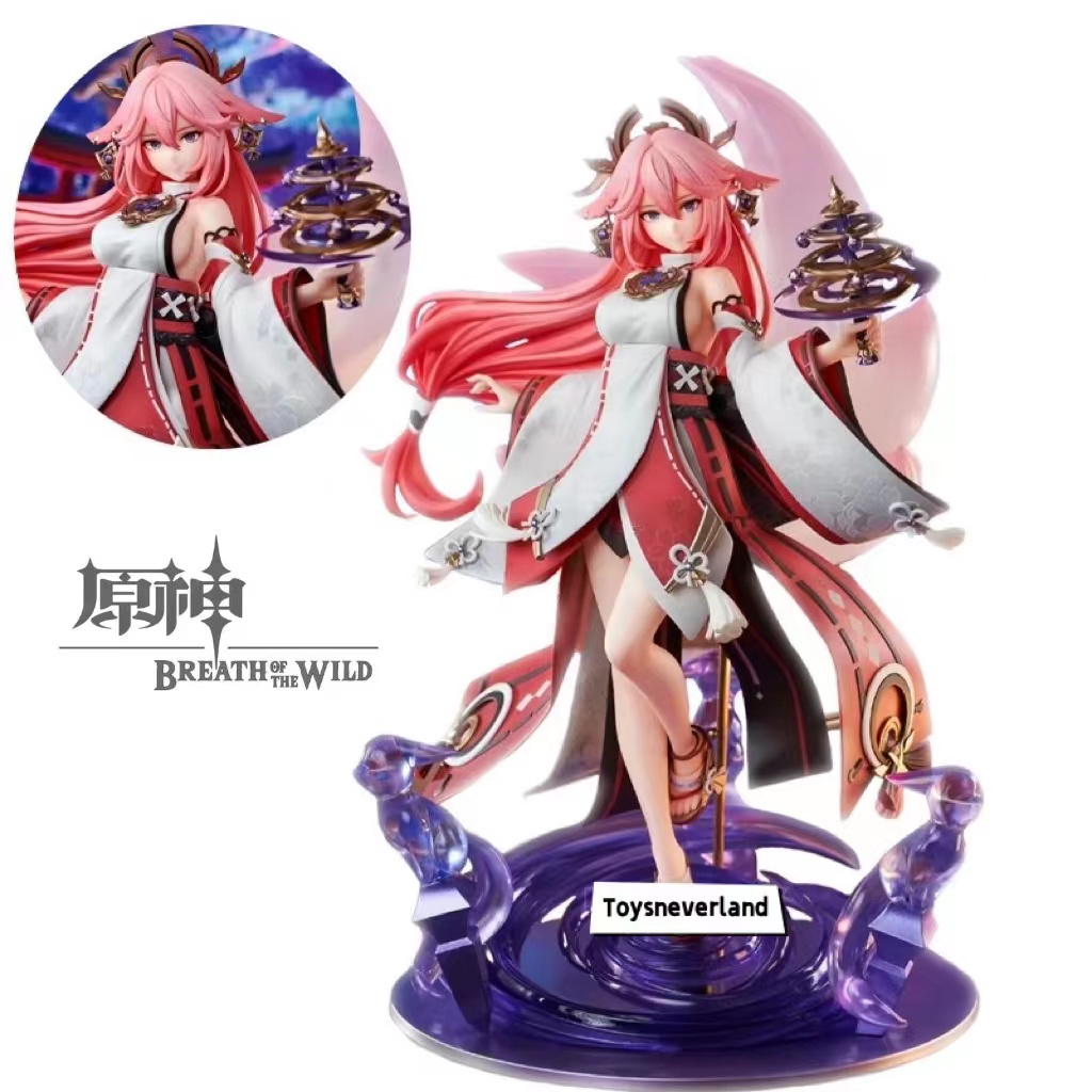 Mô hình nhân vật nữ anime 25cm genshin impact gk yae miko