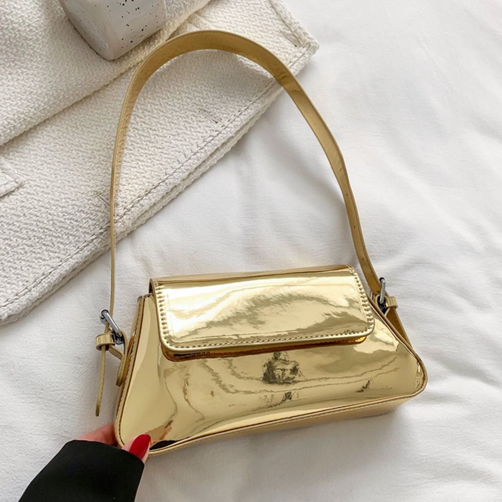 Top a fashion thời trang da pu bóng túi đeo chéo túi đeo nách túi đeo vai túi xách ví