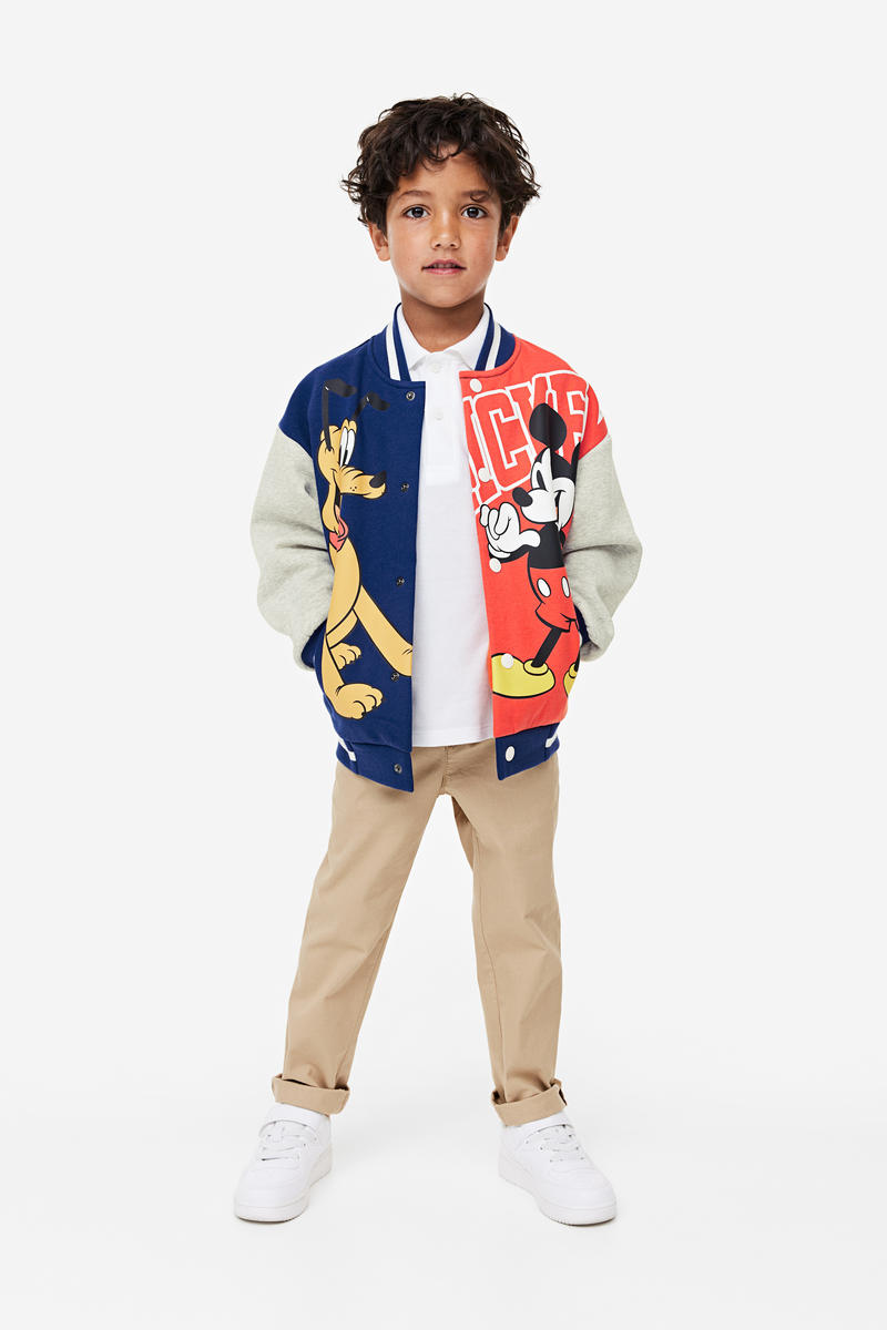 H&M Oversized printed baseball jacket Kids Bci Cotton And