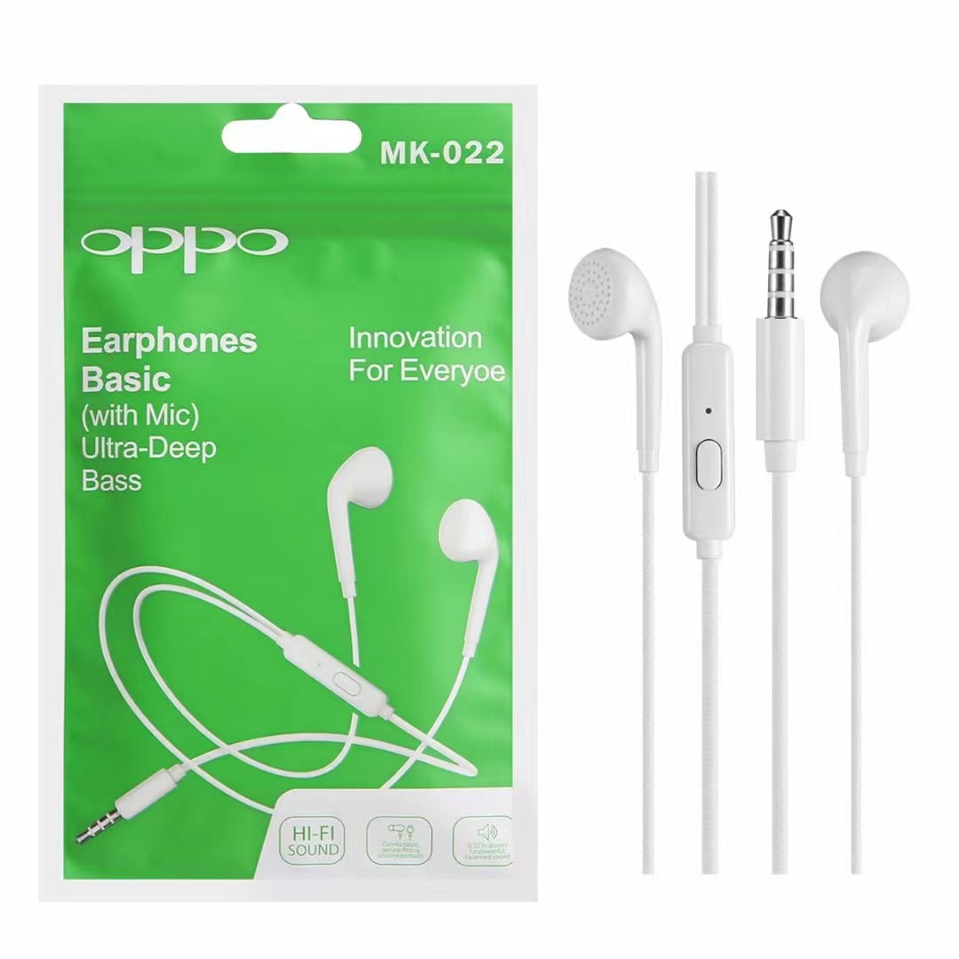 OPPO 3.5mm Jack Heavy Bass HiFi Sound Quality Wired Earphone Stereo
