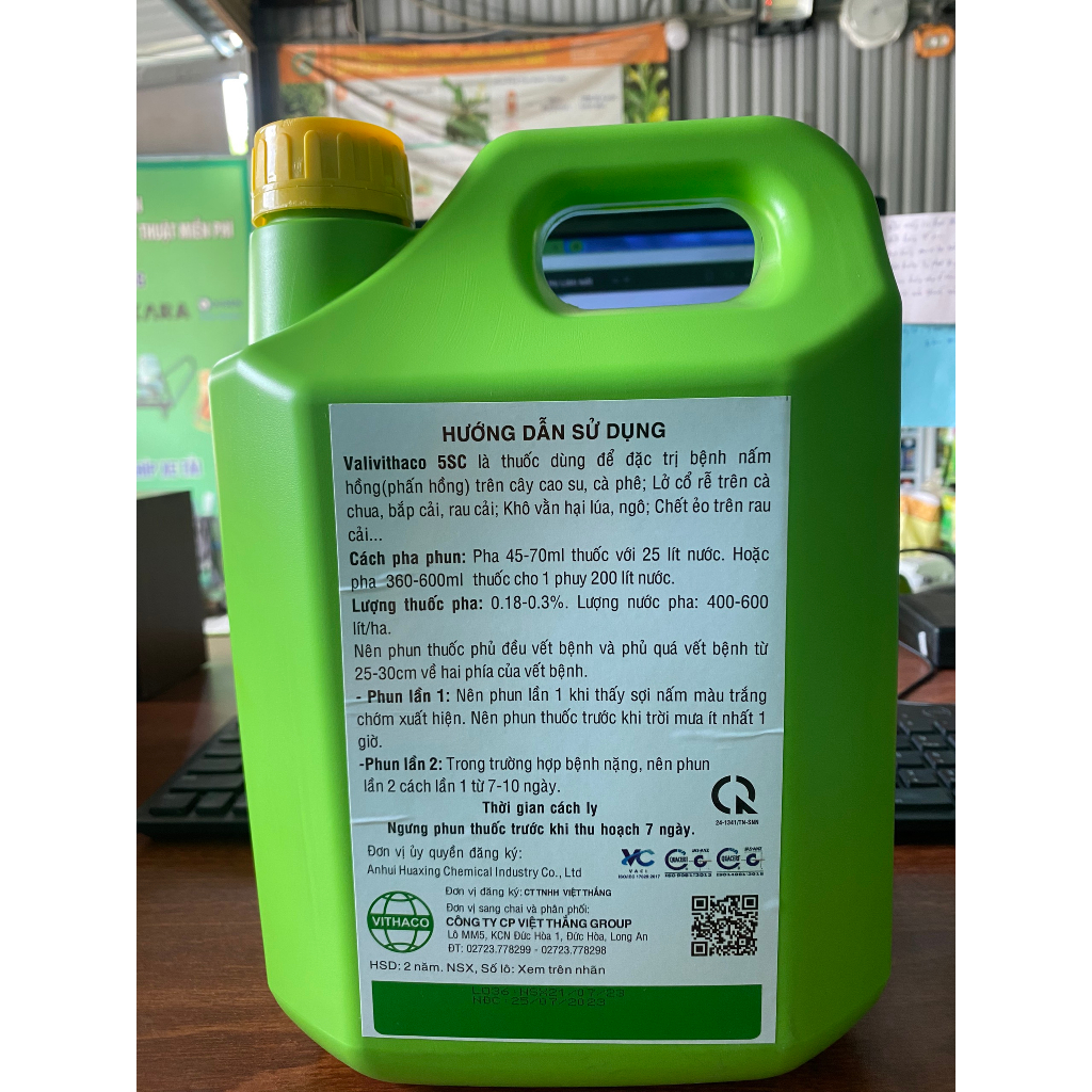 Thuốc trừ bệnh Valivithaco 5SC 5 lít